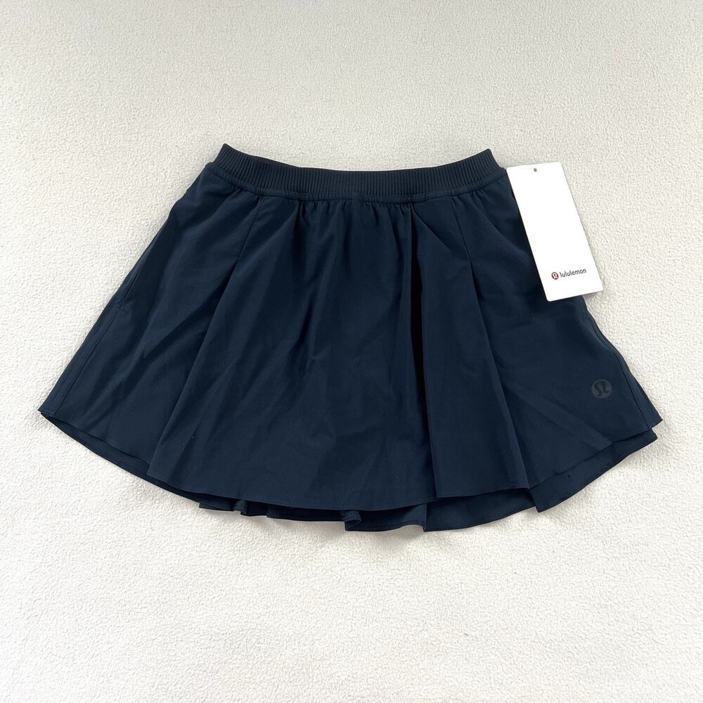 NWT Lululemon True Navy Blue Narrow Waistband Tennis Skirt High Rise Skort 2